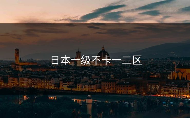日本一级不卡一二区